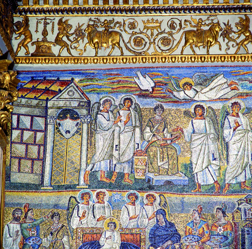 paoline annunciazione mosaico santa maria maggiore roma