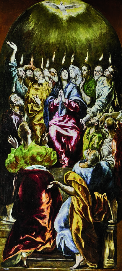 Pentecoste, di El Greco - Museo del Prado, Madrid